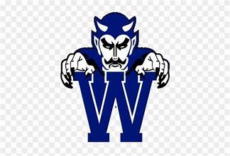 Westfield High School Blue Devil mascot logo representing Westfield, New Jersey schools and community spirit.
